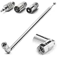 Antenne FM/DAB Intérieure Télescopique – 3 M De Câble – Base Stable – Compatible Tuners HiFi 75 Ohm