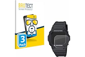 brotect Pellicola Protettiva Vetro per Casio G-Shock GW-M5610-1ER Protezione Schermo (3 Pezzi) [Durezza Estrema 9H, Chiaro]