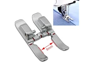 CKPSMS Marca – 1 pieza #93-036933-91 pies prensatelas con punta abierta de 9 mm compatible con IDT / reemplazo para marca Pfaff (9 mm punta abierta de satén de puntada de metal con IDT)