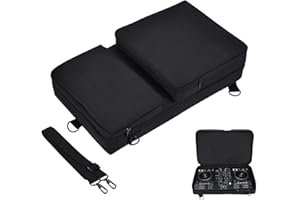 HiGropcore Tragetasche für DJ-Controller, weich gepolsterte DJ-Controller-Tasche DJ Mixers Aufbewahrungskoffer kompatibel mit Pioneer DDJ-FLX4 / DDJ-400 / DDJ-SB3 / Inpulse 300 / DJ-202