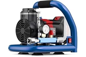 LIROPAU Akku Kompressor Druckluftkompressor kompatibel mit Makita 18V Akku, Geräuscharmer Tragbarer Luftkompressor, Ölfreier Luftkompressor, Maximaler Druck 8 Bar, 1.5L Gasflaschenkapazität, Geräuschpegel 65