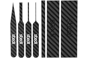 stedi 7 bâtons de ponçage en fibre de carbone (7,6 x 0,15 cm, 7,6 x 0,1 cm, 7,6 x 0,5 cm, 4 planches à poncer de détail) pour papier de verre collant，pour modèles Gundam en plastique.