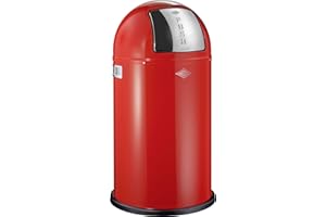Wesco Pushboy Waste Bin (50L) - Red