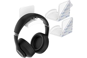 SPORTLINK Support pour Casque - Crochet Universel pour Casque - Support Mural pour écouteurs avec [Ruban adhésif Puissant] pour Plusieurs appareils, Bureau, Mur, Table, Casque de Jeu - Blanc,2 pièce