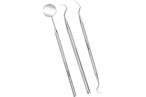 AFTREN Kit d'hygiène dentaire pour l'élimination de la plaque et du tartre kit de blanchiment des dents avec miroir de dentiste nettoyage des dents tartre 3p ensemble (3p)