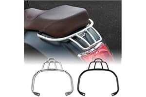 FAYEDENICY Scooter GTS300 GTV300 GTS250 GTS125 Hinterer Gepäckträger Regalhalterung Beifahrerhaltegriff Sitzseitenhandlauf Heckarmlehnengriffe für Vespa GTS 300 GTS-300 GTS 250 GTS-250 GTV 300 GTV-300 (Chrom)