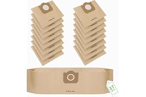 YUKOVEP 6 Bolsa de aspiradora para Karcher 6.959-130.0 para WD3 WD3P MV3 MV3P Premium A2201 A2204 A2504 A2554 A2251 A2604 bolsas de papel Aspirador multiusos Kärcher (7) (7 Bolsas)