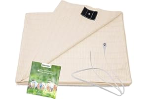 MENAYODA Lenzuolo di terra per dormire meglio, comodo e traspirante, antistatico, con funzione di messa a terra (90 x 230 cm)