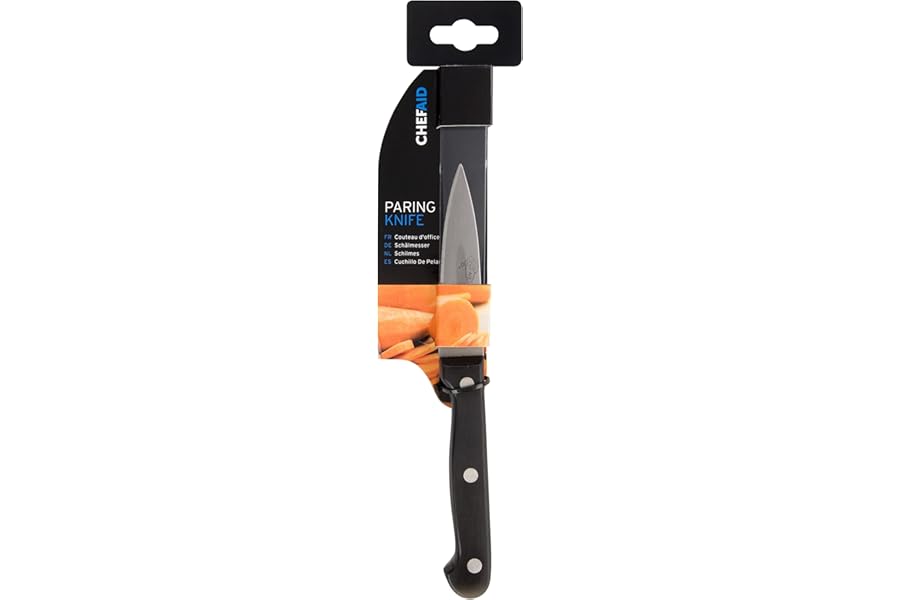 Chef Aid Paring Knife, Made with Food Grade Stainless Steel This Knife is Perfect for preparing Fruit and Vegetables and Comes with a Well Shaped Grip Handle