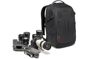Manfrotto PRO Light Flexloader L, Professional Camera Backpack, Expandable Pocket for 3-Axis Gimbal Stabilizer, Multiple Tripod Attachment Points, Interchangeable Dividers, Black