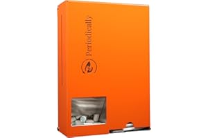 Periodically® Sanitary Pads & Tampon Dispenser for Schools, Clubs, Office, Office & Public Facilities (230 x 20 x 9 cm) - Stainless Steel Dispenser for Tampons & Sanitary Towels - Unfilled Dispenser