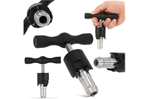 INSTALGURU Calibrador de tubos manual, herramienta de calibración para tubos PEX, escariador, expansor de tubos de 25 mm, cuchillas de desbarbado, mango de plástico