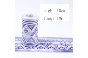 LGVXSRTYU Wallpaper Border Purple 3D Pattern Wall Decor Removable Waterproof Self Adhesive Kitchen Bathroom Tiles Sticker 10cmX10m