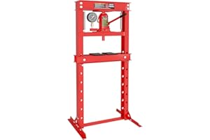 Wiltec Presse hydraulique Presse atelier Presse cadre Force de pressage de 12 Tonnes Manomètre