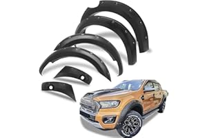 ‎JHCHAN JHCHAN Kotflügelverbreiterung 6" Fender Flares für Ford Ranger 2019-2022 Wildtrak Raptor Limited Tremor T8 mit PDC, 30mm Extra Breit Radkastenverlängerung und Schmutzfänger
