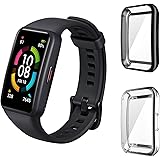 Aerku Cover Compatibile per Honor Band 6 / Huawei Band 6, Antiurto TPU Protezione Custodia Piena Copertura Cover Morbide Pell