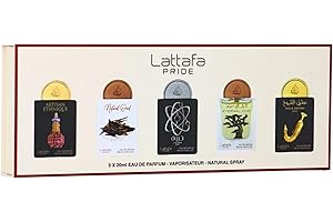 Lattafa Pride Eau de Parfum Gift Set Collection No.2 (5 x 20ml) | Luxury Perfume Gift Set for Men & Women | Long-Lasting Arabian Fragrances | Travel Mini Sprays
