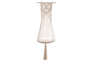 Ricemru Makramee Katze Hängematte Wand Fenster Balkon,Gewebte Baumwolle Katzen Schlafbett Hängen Katzenbett Katzenschaukel Hängematte Katze Stuhl,Fensterplätze für Katzen