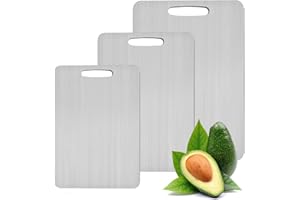 TETGSET Titan Schneidebrett Set, Titanium Cutting Board, Schneidebrett Titan, Schneidebrett Aus Titan, Das 100%-Titan-Schneidebrett (3 size)