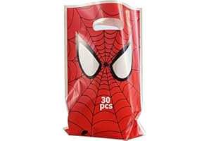 HUIZHILANXIN 30 Pezzi Sacchetti er Caramella e Biscotto, Red Spid Sacchettini di Regalo per Festa, per Bomboniere Compleanno, Regali Ideali e Piccoli Sacchetti per Confezioni Regalo