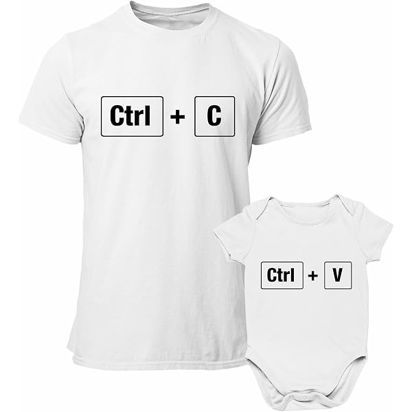 Babloo Coppia di T-Shirt Maglie Padre - Figlio/a Idea Regalo per Il Papa' Scooter Bianche L - T-Shirt 1/2 Anni