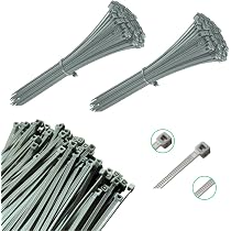 Fibbia universale per fascette stringicavo in nylon, resistente, autobloccante, con perno e