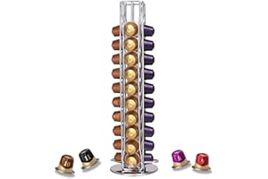 YGJT Coffee Pods Holder Stand for Nespresso Capsules, Coffee Capsules Holder, Nespresso Coffee Pod Storage Rack for 40 Pcs (not Included Coffee pods)
