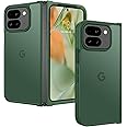BENTOBEN for Google Pixel 9 Pro Fold Case, Translucent Matte Reveal Logo Slim Thin Shockproof Anti-Yellow Lightweight Women Men Boys Girls Protective Phone Cover Cases for Pixel 9 Pro Fold 8.0", Green
