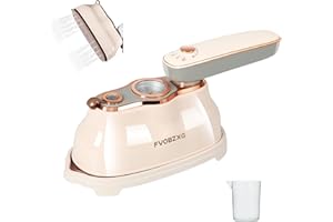 Mini Fer à Repasser Voyage, Fvobzxg 1200 W, Réservoir 200 ml, de Voyage Portable, 180 Degrés Pliable Mini Fer à Vapeur, Machine à Repasser pour Voyage à Domicile