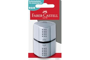 FABER-CASTELL 183897 – Grip 2001 Trippel pennvässare, silver, 1 st