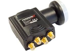 Premium X Deluxe Quattro LNB SAT Mehr-Teilnehmer für Multischalter Digital Satelliten Signalumsetzer DVB-S2 TV HD UHD 4K
