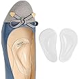 SEFLICA Arch Support Insole for Flat Feet 1 Pairs, Thicken Gel Arch Pads for Flat Feet - Self-Adhesive Arch Cushions Inserts for Men and Women, Clear, Relieves Feet Pain, Plantar Fasciitis & Heel Spurs, Orthotic Inserts for Enhanced Stability, Trimmable Shoe Inserts
