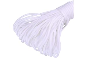 King of Trade Paracord 550 Fallschirmschnur Schnüre Nylonleine 4 mm stark, 5 m lang Farbe Weiss