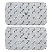 Produktbild 12x7cm GROSSE Elektroden Pads, 2 Stück, kompatibel zu Compex EMS TENS Geräten mit Druckknopf Snap Anschluss