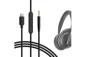 GEEKRIA QuickFit USB-C Digital zu Audio Kabel mit Mikrofon Kompatibel mit Bose 700, NC700, NCH700 Kopfhörer, Type-C Ersatz-Stereokabel für Pixel 6/5/4a, S20+, Note 10/20 (1.2m)