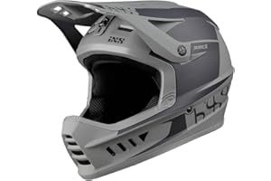 IXS XACT Evo Casque Intégral VTT/BMX Adulte Unisexe, Black-Graphite, Taille L/XL (60-62cm)