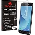 TECHGEAR Screen Protector for Galaxy J3 2017 (SM-J330 Series) - GLASS Edition Genuine Tempered Glass Screen Protector Guard Cover Compatible with Samsung Galaxy J3 2017