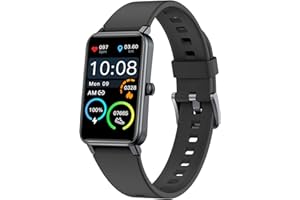 HOOMOON Fitness Activity Tracker Watch for Women Men Teens, 1.57" DIY Watch Dials IP68 Waterproof Smart Watch with Pedometer, Heart Rate, Blood Oxygen SPO2, Blood Pressure, Sleep Monitor, for Android iOS