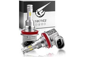 TECTICO H8 12V 40W 6000K LED Angel Eye Bulbs anillos de halo luces circulación diurna Faros antiniebla blanco Canbus sin errores para E90 E92 E93 E82 E91 E82 E70 X5 E60 E61,2 piezas