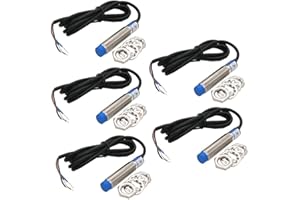 Fasizi Remplacement LJ12A3-4-Z/BX Interrupteur de capteur de proximité inductif 3 fils NPN DC6-36V - 5 pièces