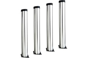 Qrity 4X Tischbein, Füße für Möbel, Möbelfüße Verstellbar 400mm, Tischbeine Möbelfuß für Tabellen, Schreibtische, DIY Möbel, Sofa, Schränke usw