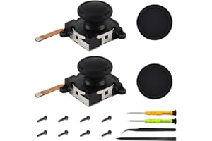 ZHUROUPU Hall Effect Joystick Replacement for Switch for Joy-Con, No Drift 3D Analog Joystick for Nintendo Switch for Switch OLED/Lite, Left/Right Joystick Thumb Sticks Replacement with Repair Tools