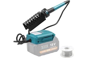 STEEIRO Akku Lötkolben Set,Cordless Lötkolben, Tragbar Lötkolben Einstellbare Temperatur Superschnelles Aufheizen für Elektronisches Löten Kit, Heißschneider, Brandmalerei Bleistift(Ohne Akku)