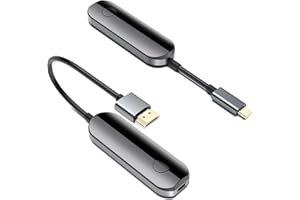 IDOOVE iShare Pro Wireless HDMI Transmitter and Receiver Kit 2K, Screaming Netflix, Amazon Video to TV, HD Video and Audio Sync, USB C HDMI Wireless Adapter for iPhone 15, iPad Pro, MacBook Pro/Air