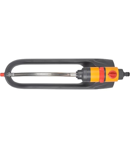 Hozelock Irrigatore A Oscillazione Per Prato 260 M² | Regolabile, Copertura 17x15 M, Per Tubo Da Giardino