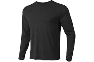 Merino Protect 100% sous Vetement Laine Merinos Homme Douces Chemises à Manches Longues Résistance aux Odeurs Pull pour la Chasse et la Randonnée