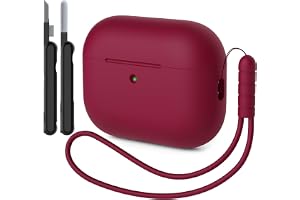 AOTUAO Skal kompatibel med Airpods Pro 3 (2025), Fullt skyddande Silikonfodral för AirPods Pro 3:e Generation med Rengöringss