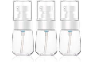 3pcs Travel Lotion Flasche, Segbeauty Clear Dispenser Flasche Set für Essence Shampoo Conditioner 30ml / 1oz Leere nachfüllbare gepresste Pumpflasche Kosmetikbehälter