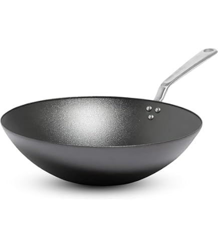 Craft Wok 16 inch grote, zware, met de hand gehamerde, koolstofstalen