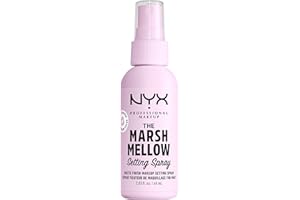 NYX Professional Makeup Setting Spray, Marshmellow Matte Setting Spray, Up to 16 Hour Wear, Smudge-Resistant, Transfer-Resistant, Mattifying and Smoothing, 60ml